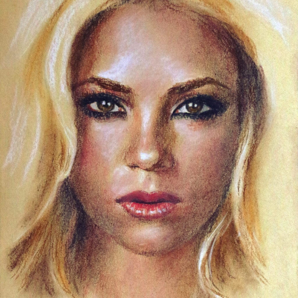 Portrait of Shakira by Dane Ikin