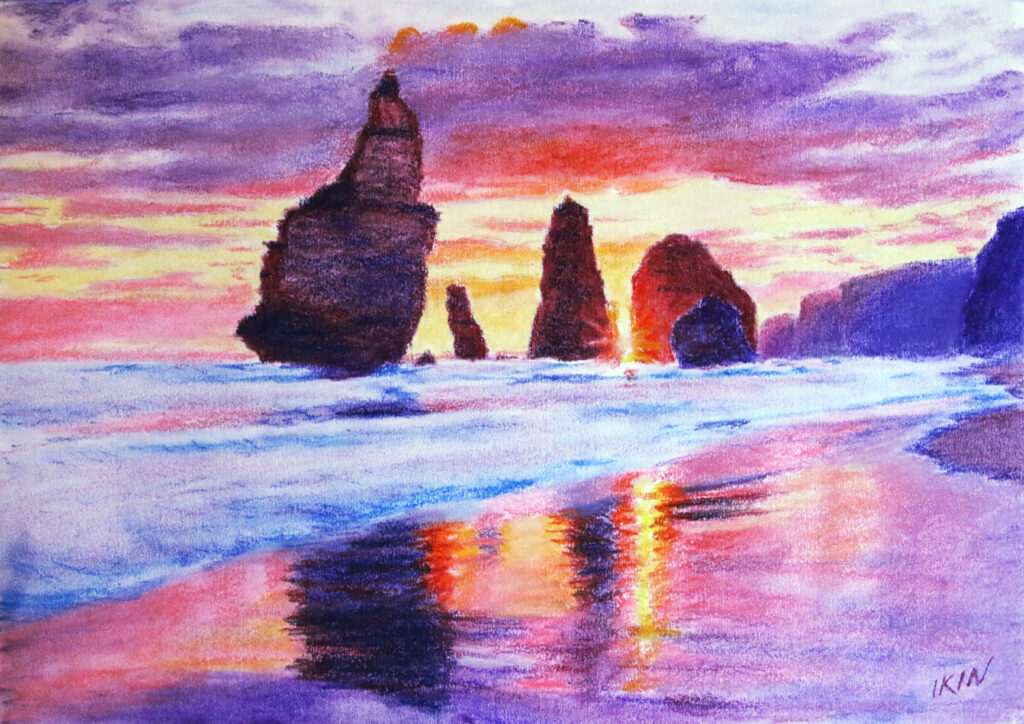Picture of sunrise at the Twelve Apostles by Dane Ikin