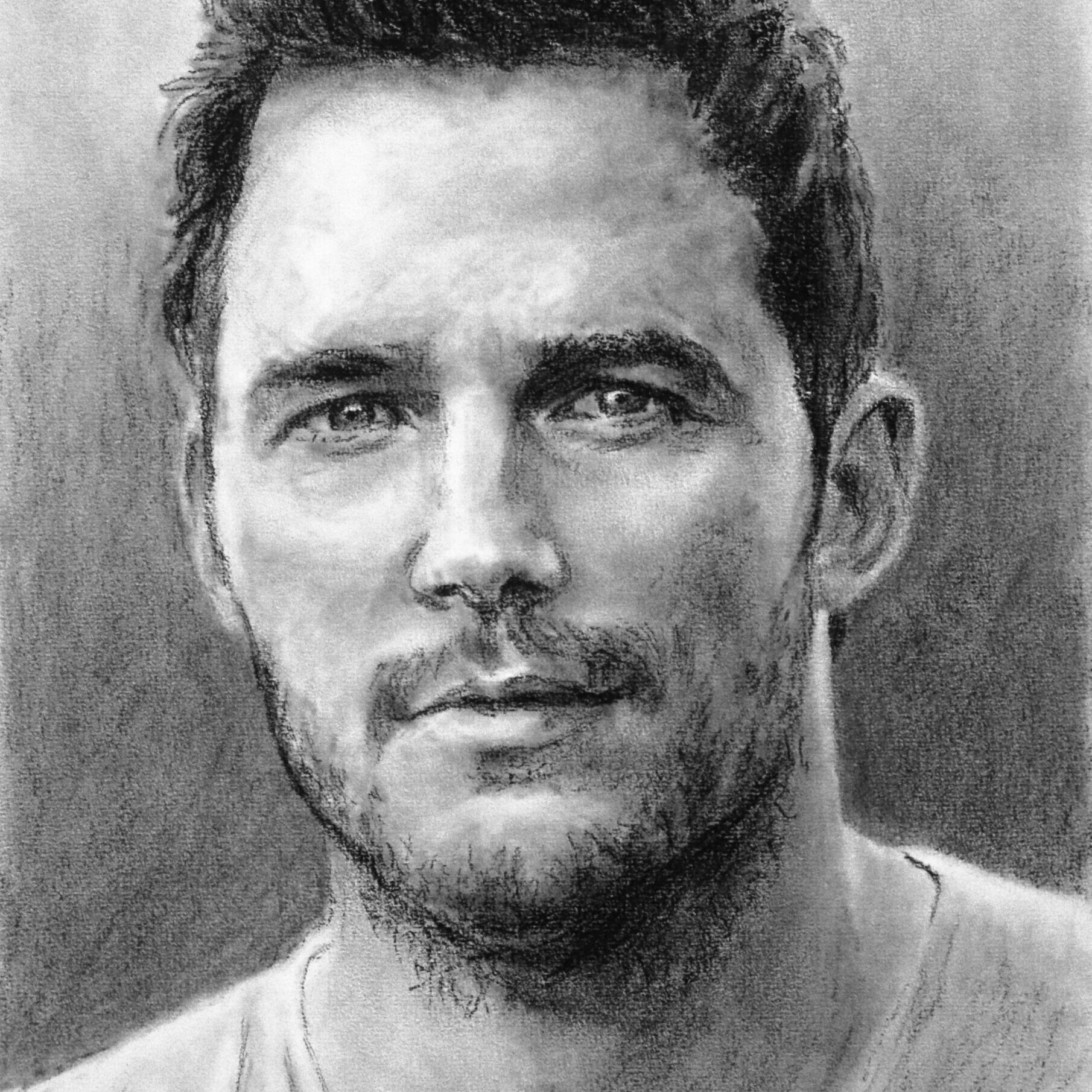Chris Pratt drawing by Dane Ikin