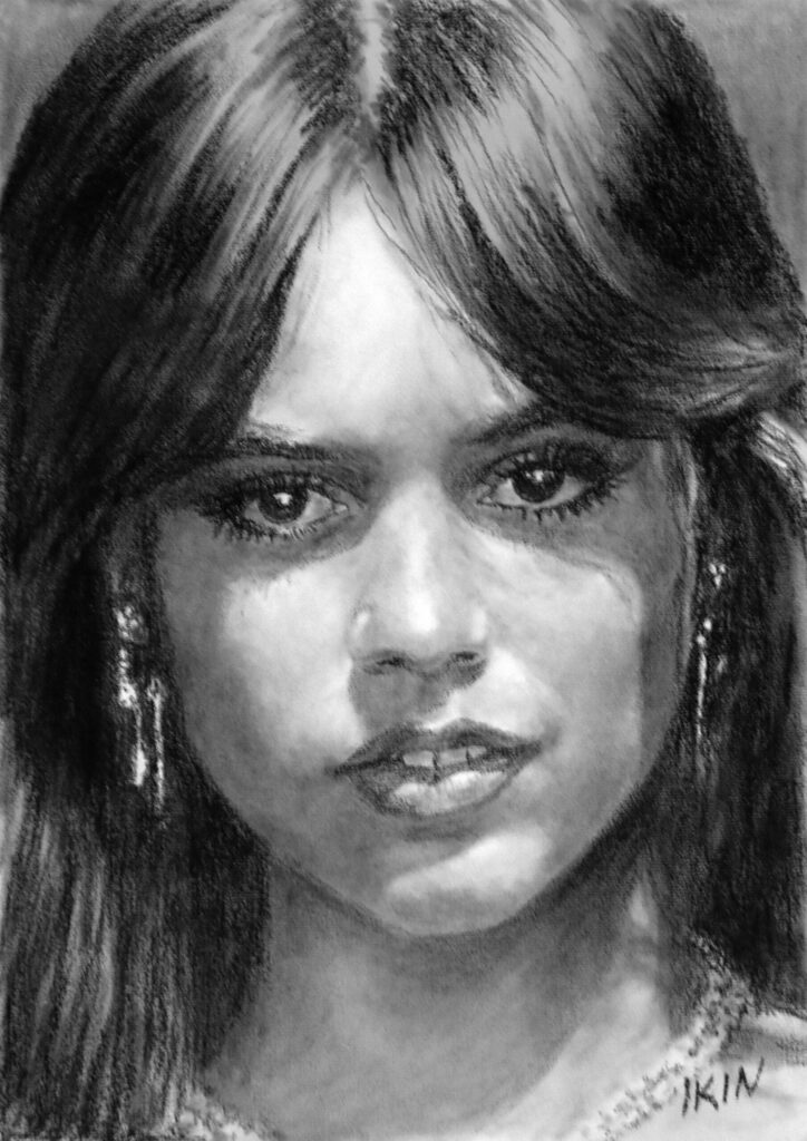 Jenna Ortega drawing by Dane Ikin