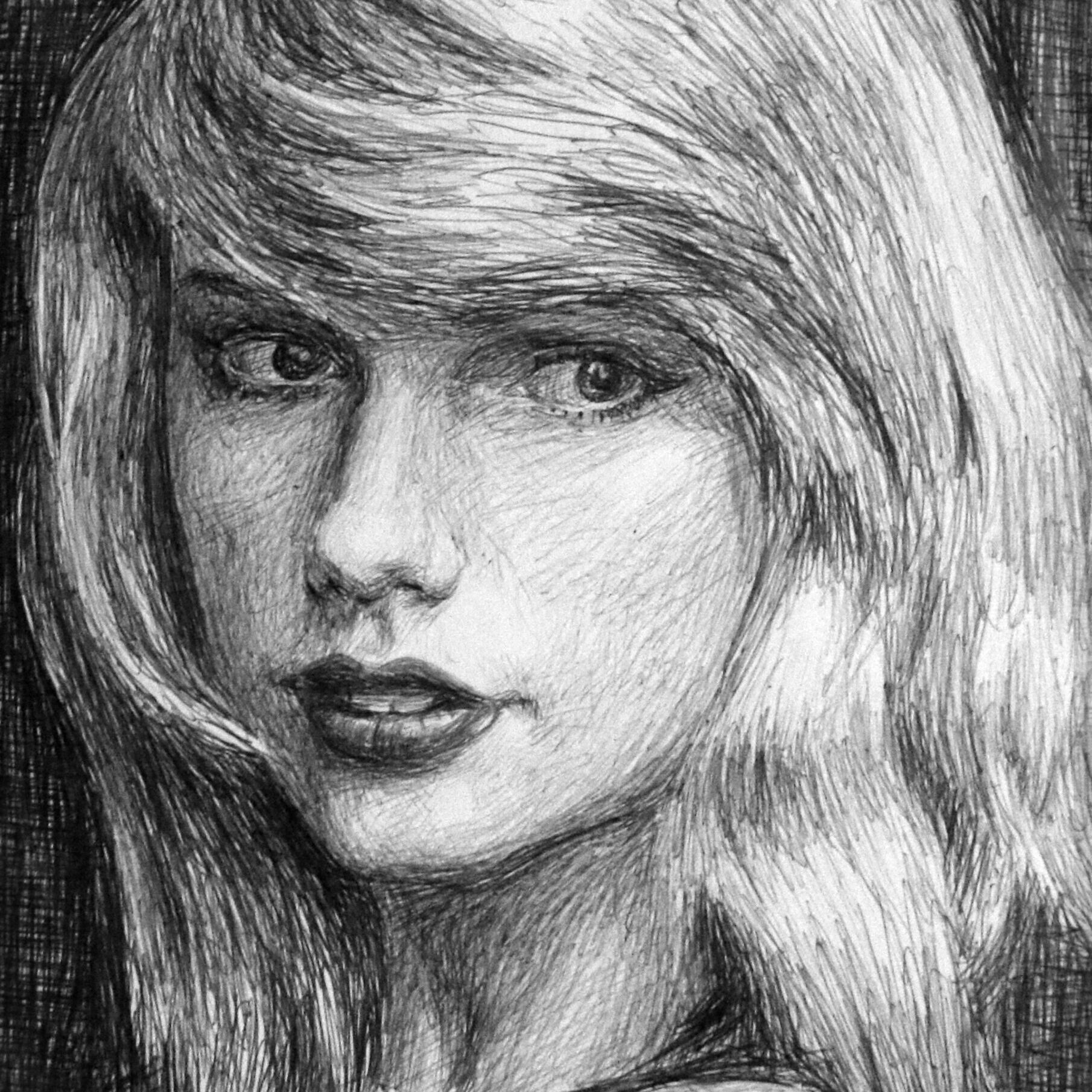 Taylor Swift drawing by Dane Ikin