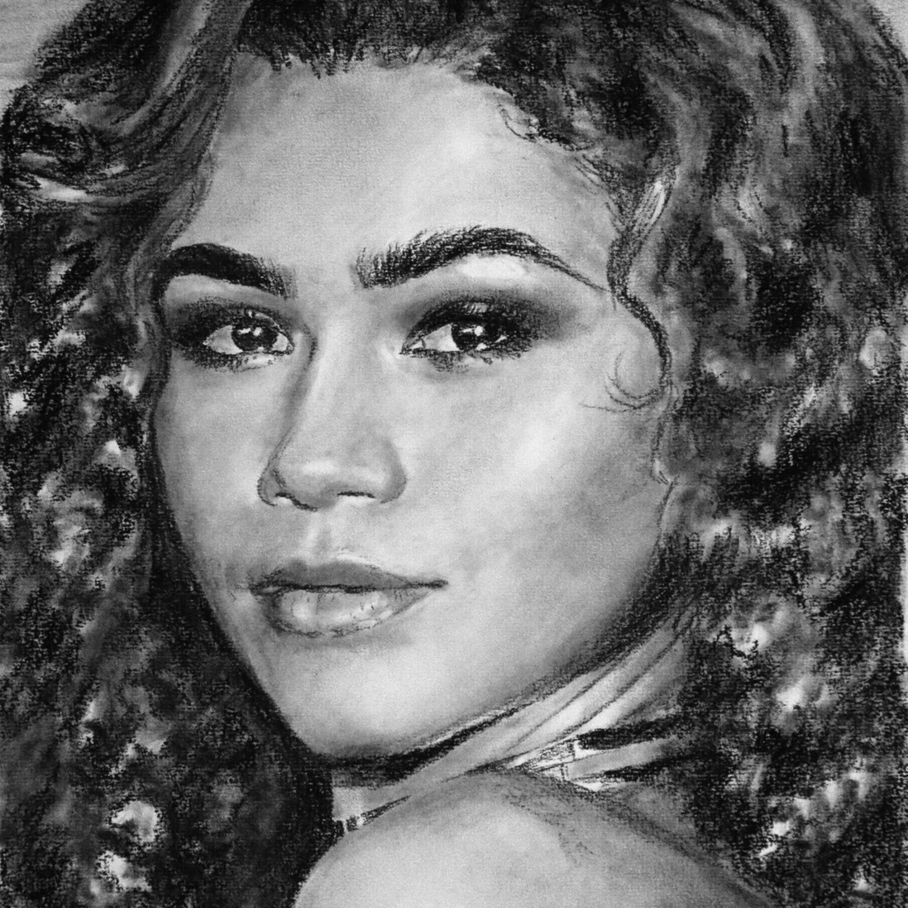 Jenna Ortega drawing by Dane Ikin