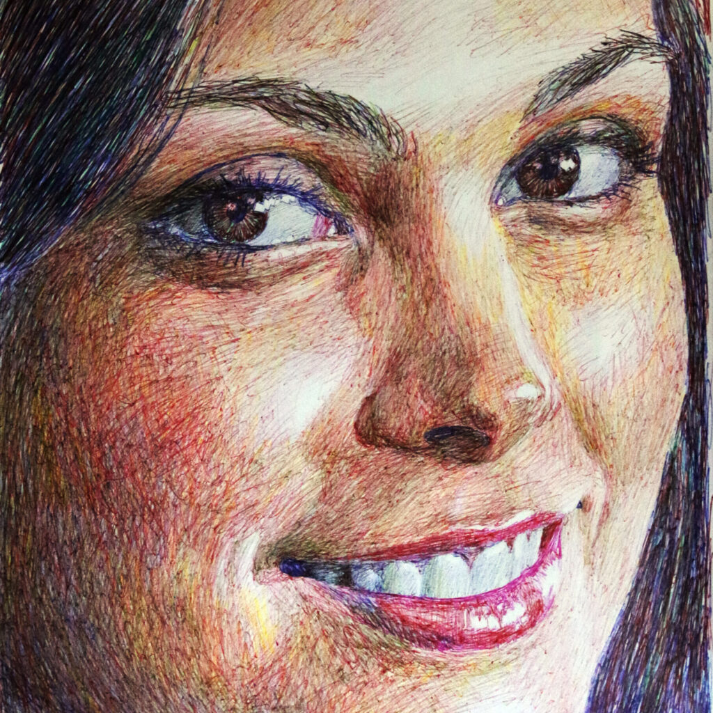 Drawing of Morena Baccarin