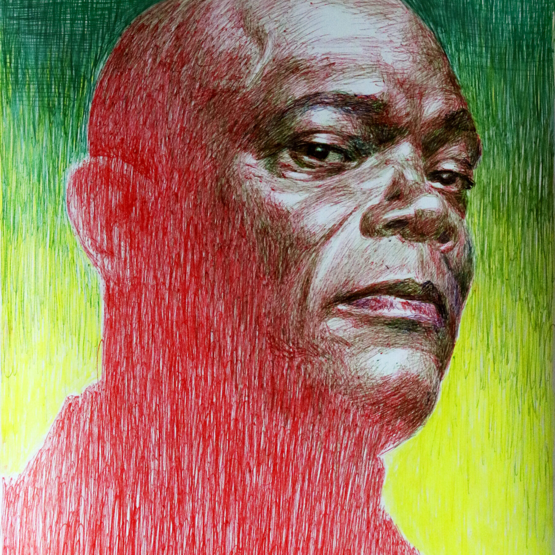 Portrait of Samuel L Jackson by Dane Ikin