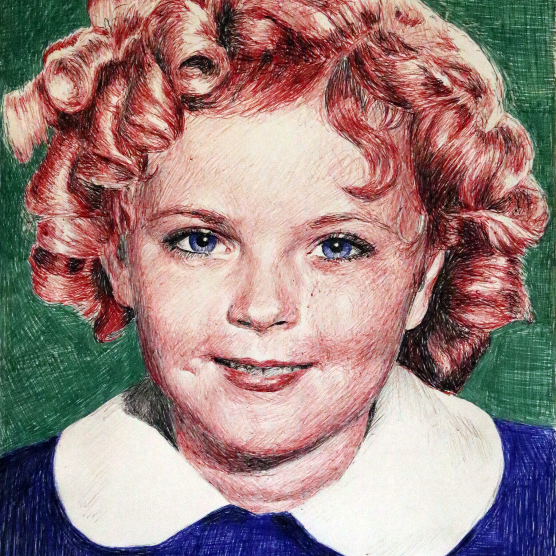 Portrait of Shirley Temple by Dane Ikin