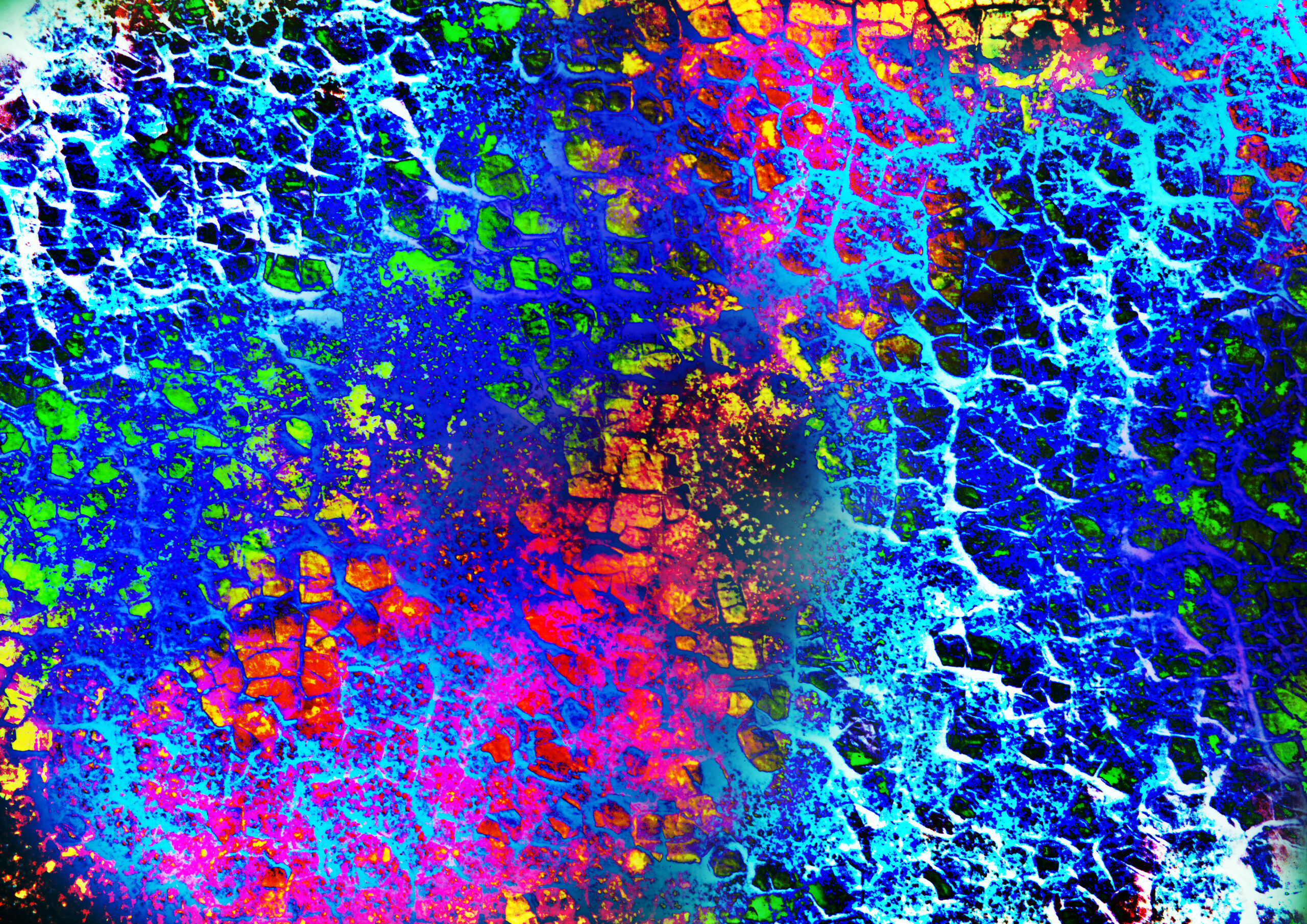 Computer designed colourful abstract