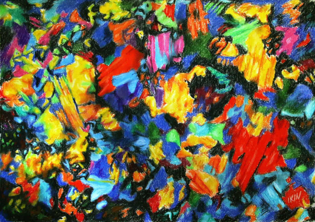 Colourful abstract drawing