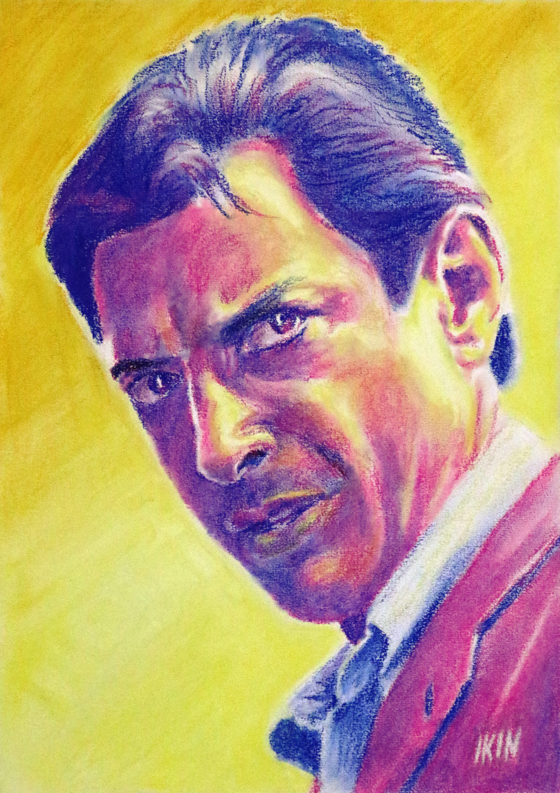 Intense drawing of Jeff Goldblum