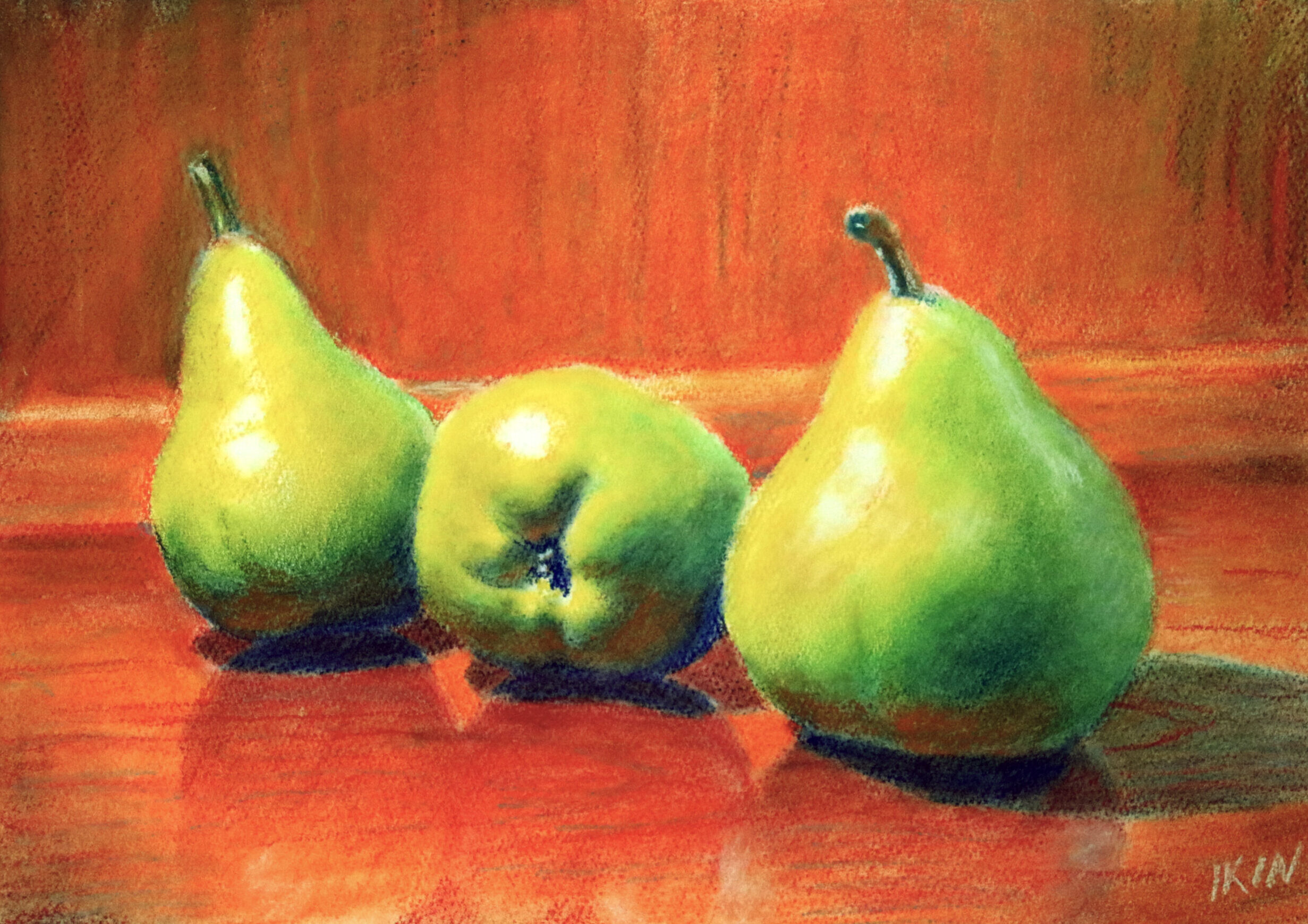 Drawing of pears