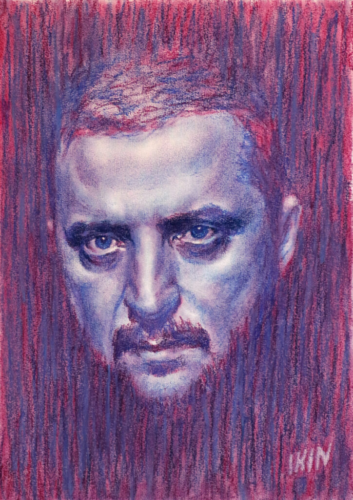 Serious drawing of Volodymyr Zelenskyy