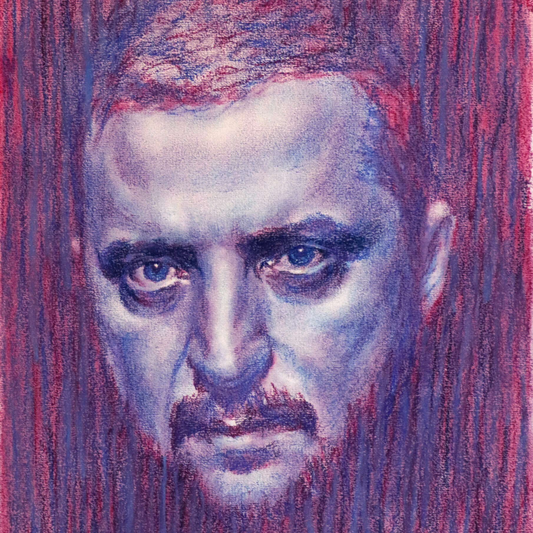 Serious drawing of Volodymyr Zelenskyy