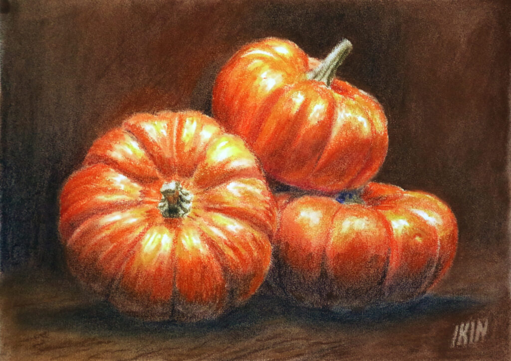 Drawing of pumpkins